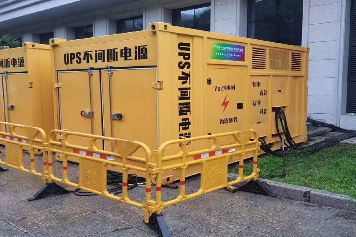 海勃湾发电机租赁施工现场
